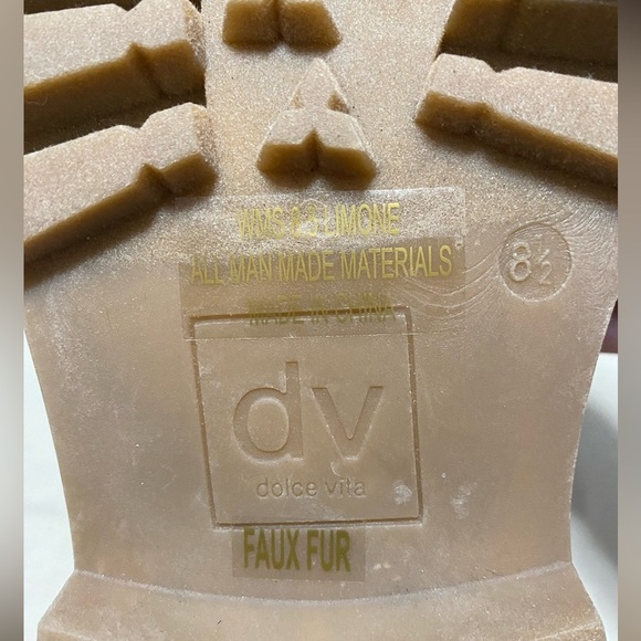 Dolce Vita Woman’s Size 8.5 Faux Suede, Faux Fur Chelsea Style Boot. NWT - Picture 5 of 7